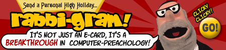 High Holiday Rabbi Gram