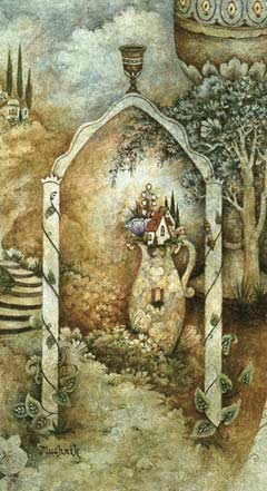 Detail from a painting by chassidic artist <a href=''/article.asp?aid=84315'' target=''_blank''>Michoel Muchnik</a>