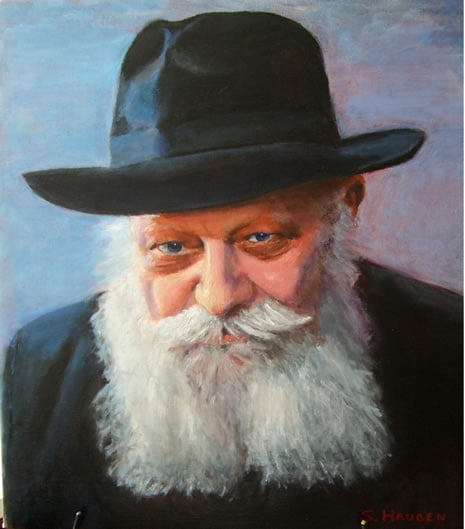 portait of the rebbe sat calendar