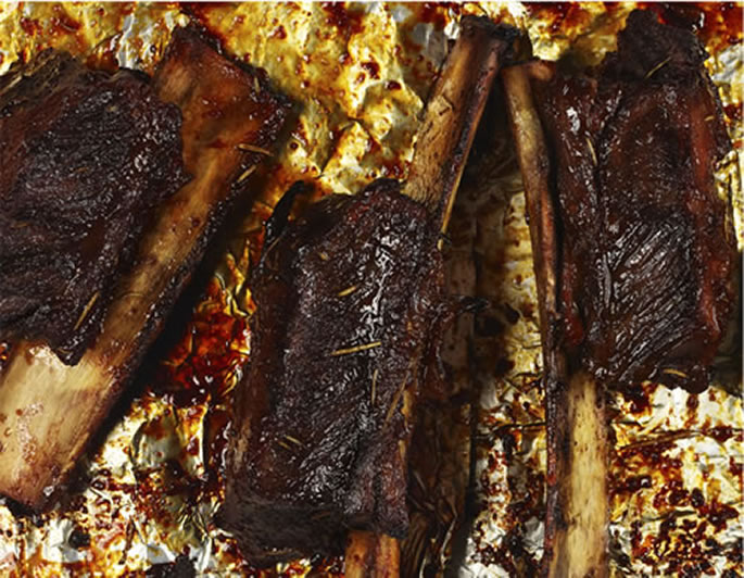 Sticky Beef Ribs with Dried Fig Wine Sauce Kosher Recipes & Cooking