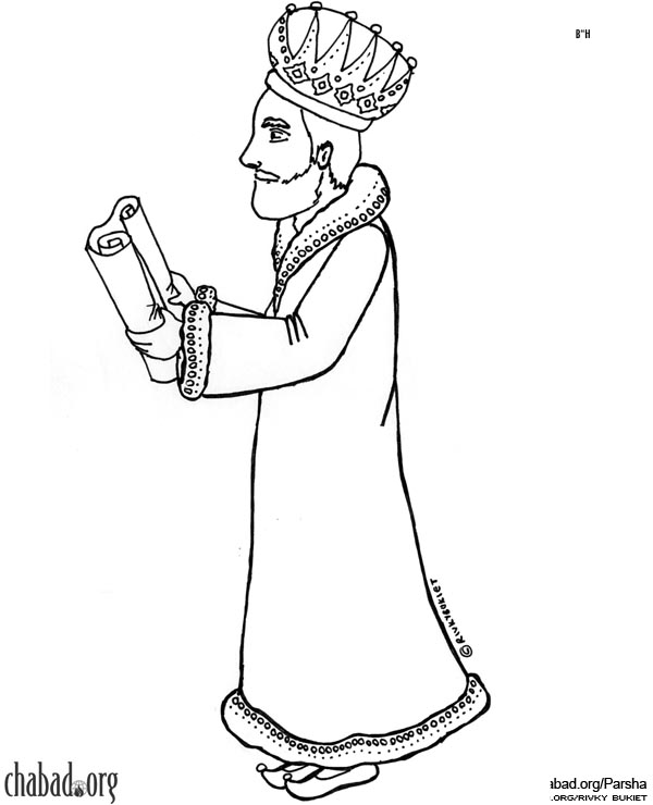 Parshah Coloring Book click to print A king is always required to carry a