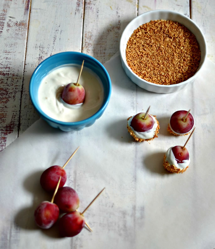 Frozen Yogurt Grapes Compote & Fruit Desserts Kosher Recipe