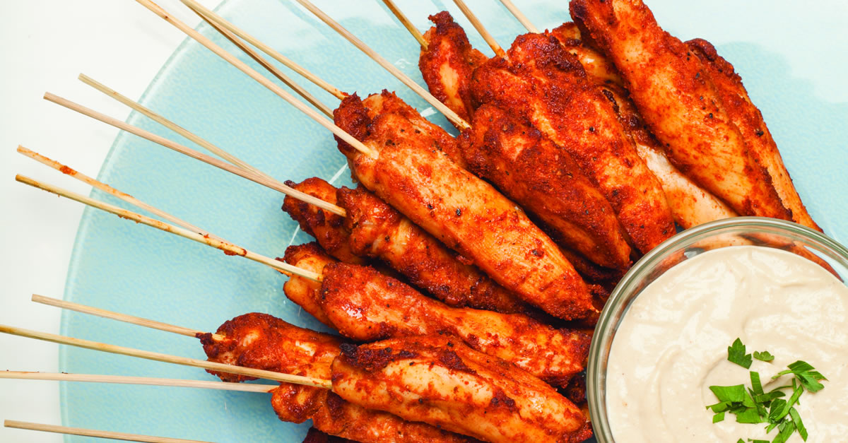 IsraeliStyle Satay with Tahini Dipping Sauce Kosher Recipes & Cooking